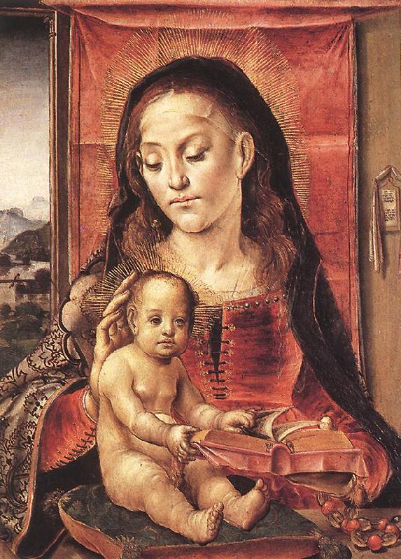 BERRUGUETE, Pedro Virgin and Child  inxt